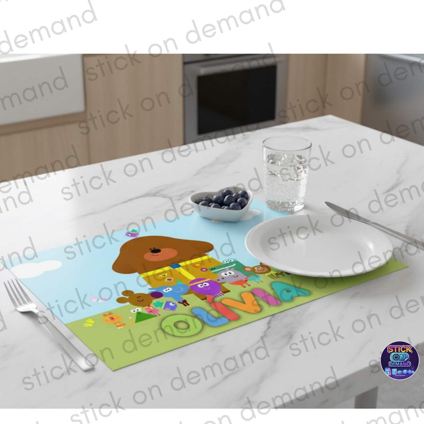 Personalised Dugge Placemat & Coaster