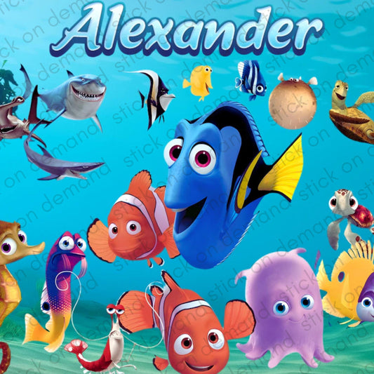 Personalised Placemat & Coaster Nemo Tableware – Custom Designs Available -