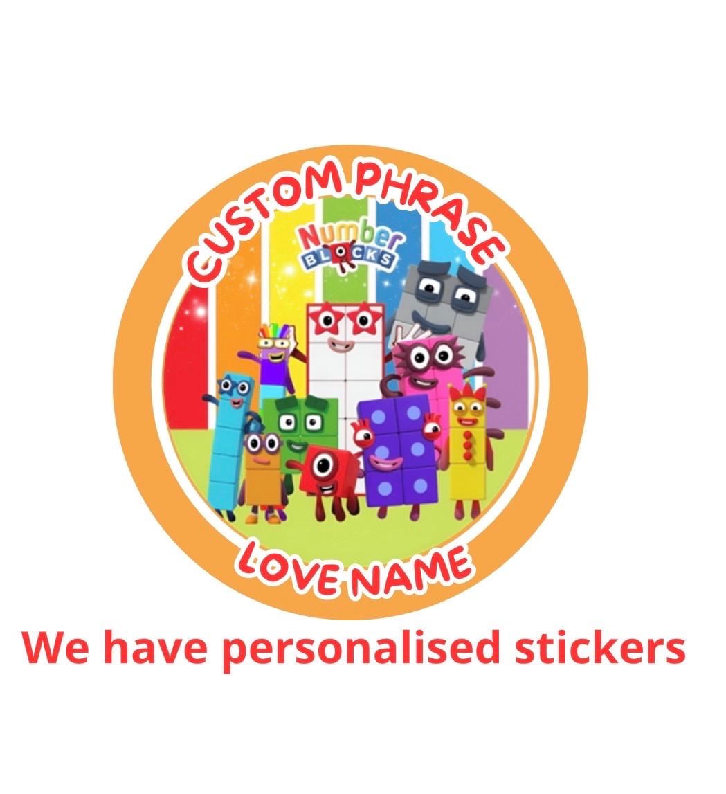 20 Number Blocks   Stickers