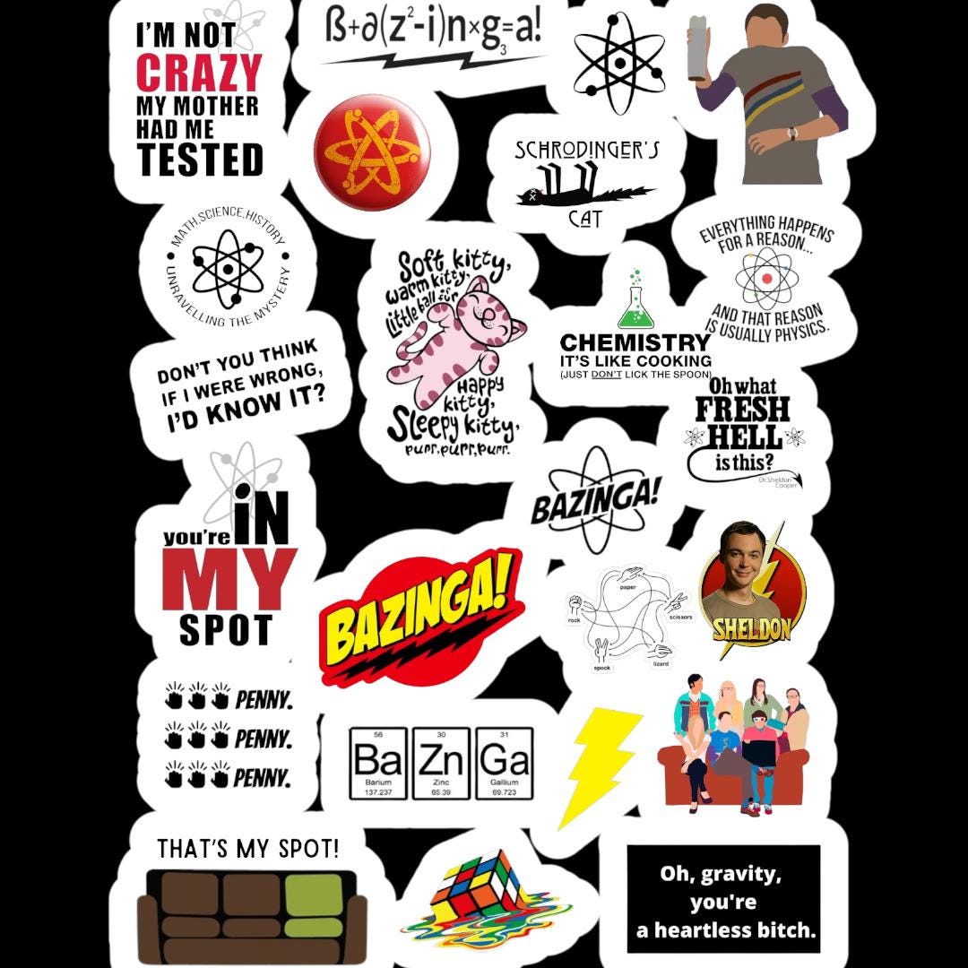 23 Big Bang Theory Stickers