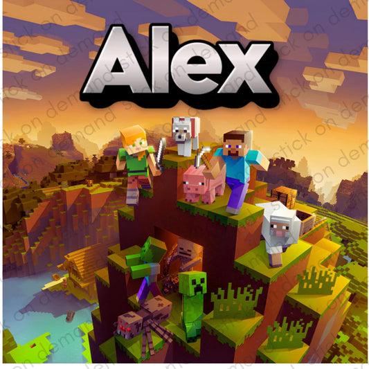 Personalised Video Game A3 Poster / Custom Cartoon with Child’s Name / Printed on Premium Matte Paper / Frame not Included