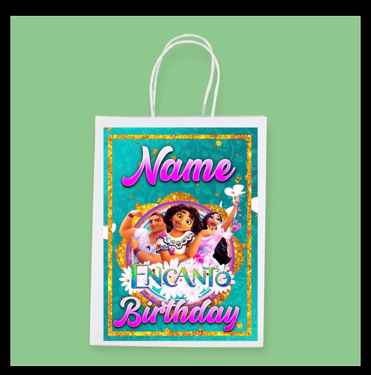 Personalised Small  Encanto  Party Favor Bag – Birthday Theme - Birthday Bag / Encanto  Party Favors Bag