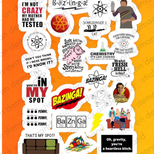 23 Big Bang Theory Stickers