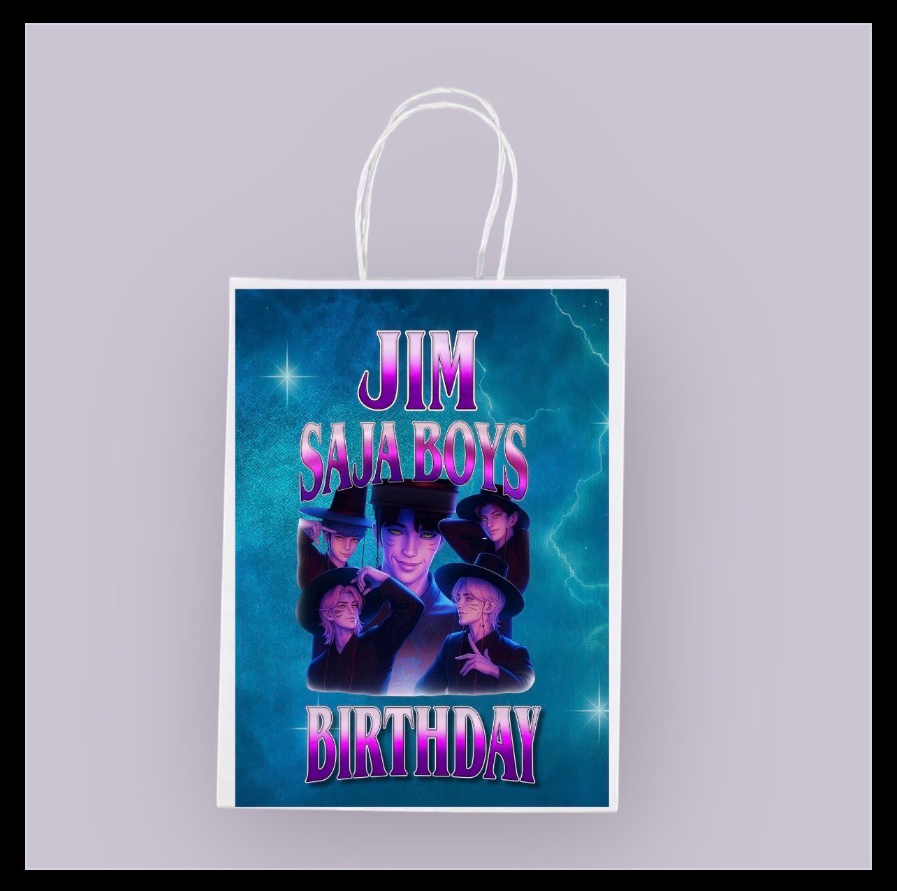 Personalised Small  Kpop  Party Favor Bag – Birthday Theme - Birthday Bag / Kpop  Party /  Favor Bags