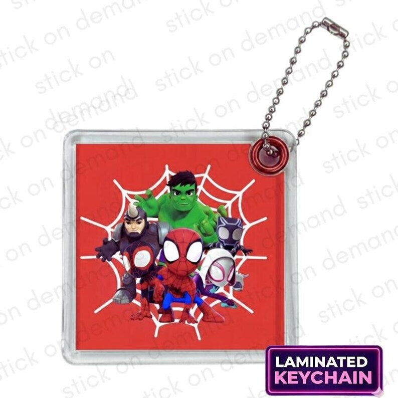 Personalised Small Spidey and Friends Party Favor Bag – Birthday Theme - Birthday Bag / Spidey and Friends  Party Favors Bag