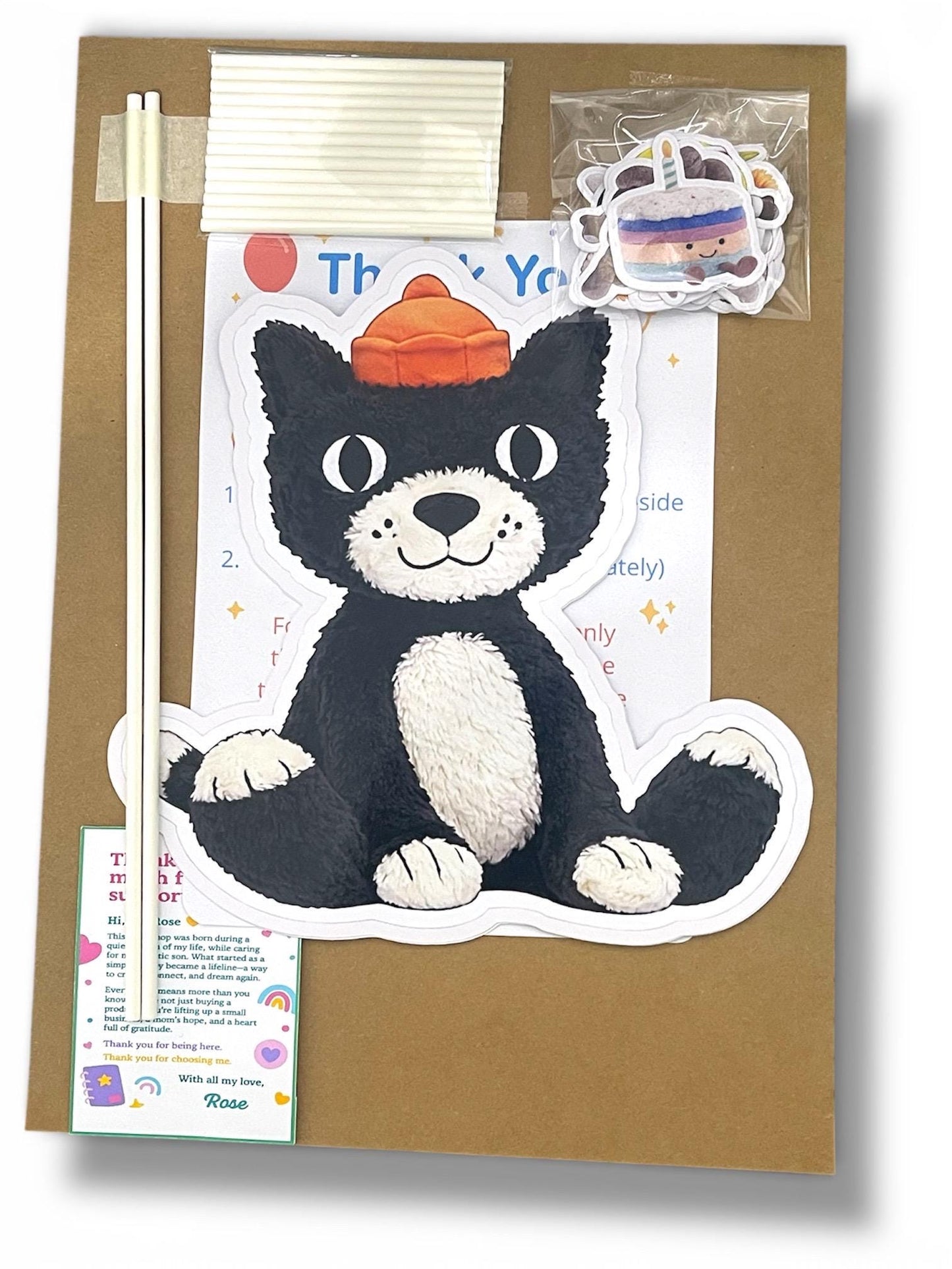 9 Jellycat  stickers /  Waterproof stickers  /  Shape Stickers   / Party Kit