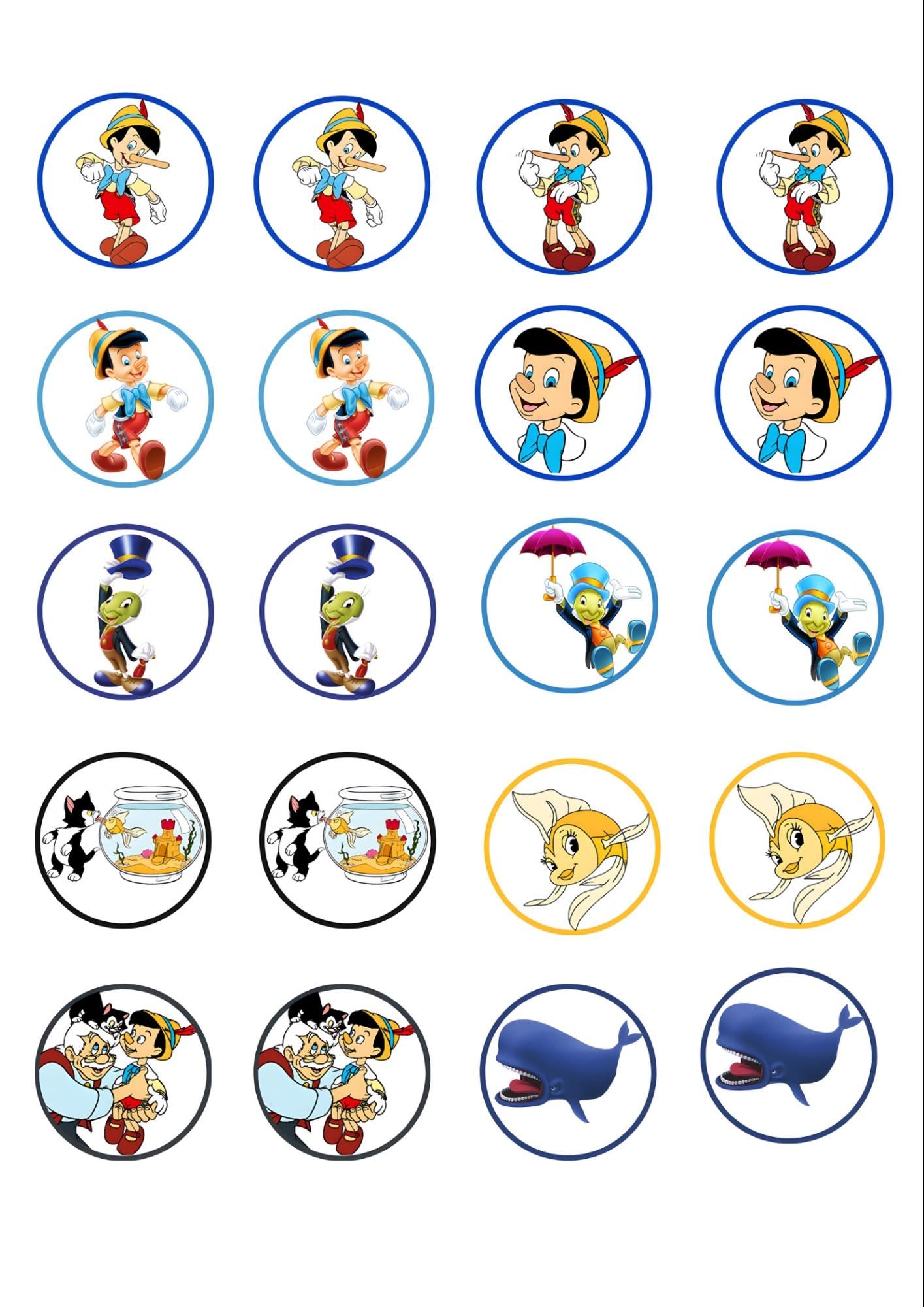20 Pinocchio Sticker