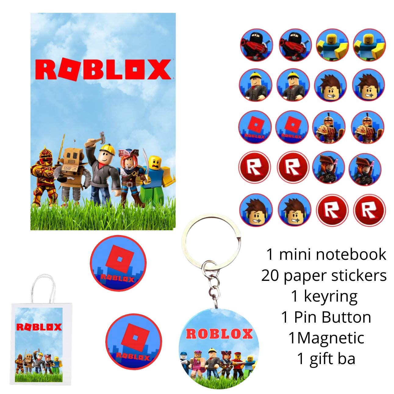 20 Roblox Stickers / Game Stickers