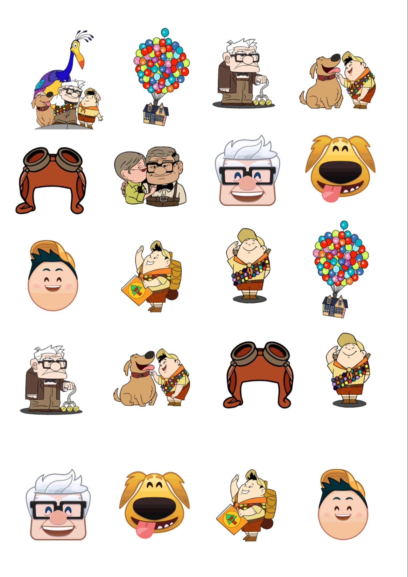 20 Up Movie  Stickers