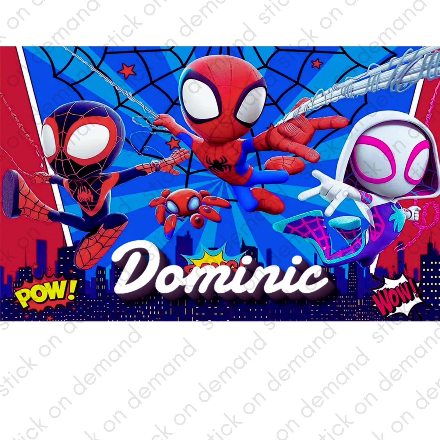 Personalised Placemat & Coaster Spidey  Tableware – Custom Designs Available -