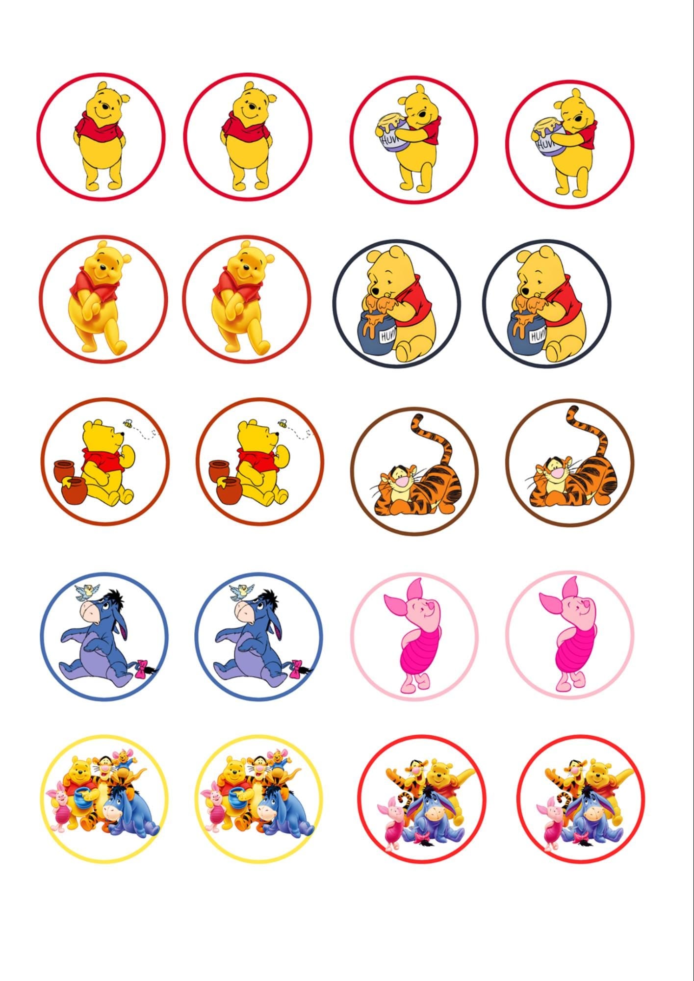 20 Winnie the Pooh Stickers