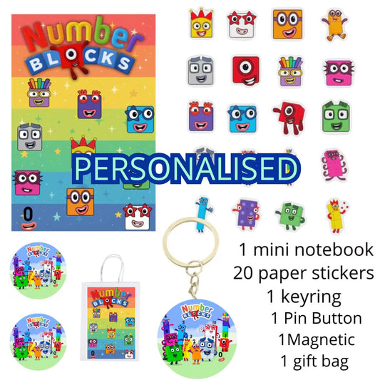 Personalised Numbers  Blocks Gift Kit
