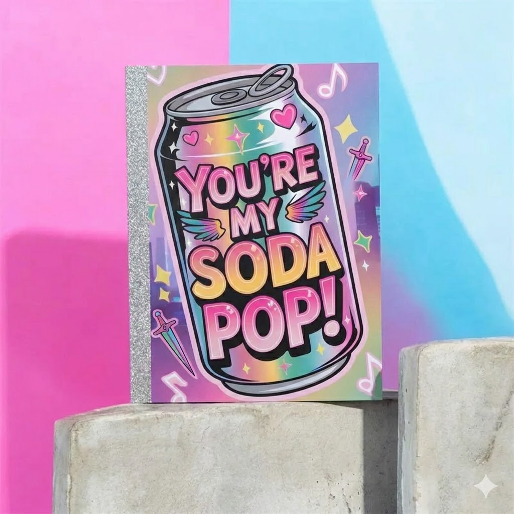 K-POP Soda Pop  Notebook - Doda Pop Party Favor /Mini K-pop note /  Great for Party Favors and Gifts / Mini Note Kpop Hunters / A5  Notepads