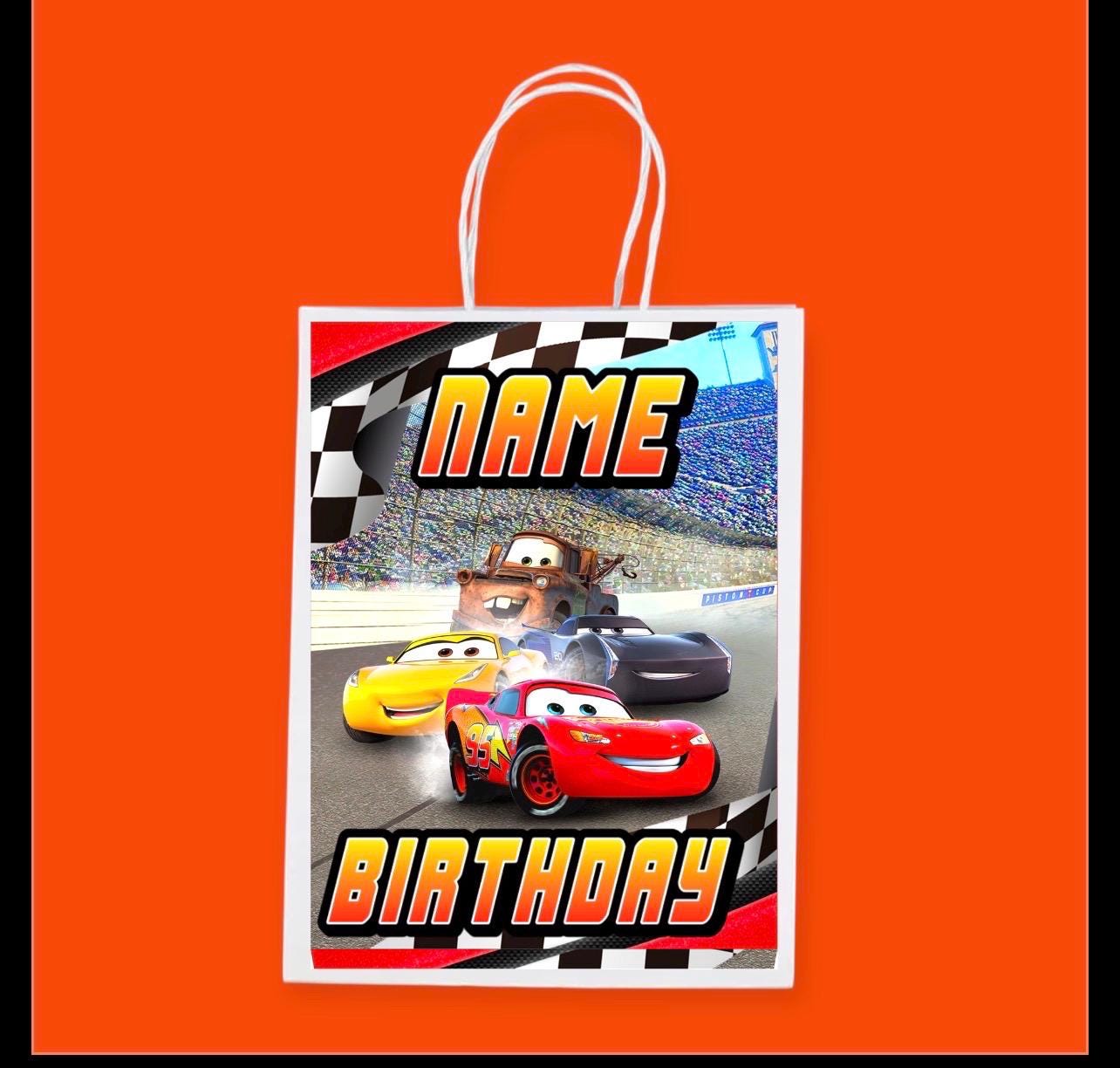 Personalised Small  Cars   Party Favor Bag – Birthday Theme - Birthday Bag / Cars  Party Favors Bag