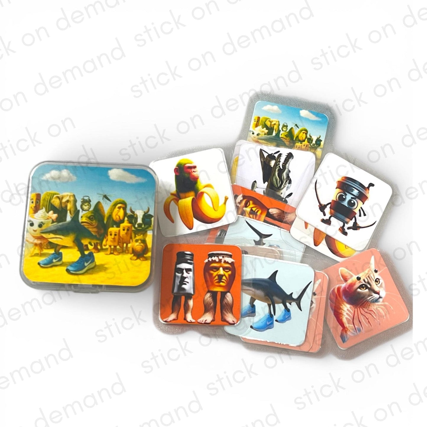 Memory  Game Italian Brainrot / Memory Game & Matching Pairs with Box | Kids Educational Card Toy | Kids Gift