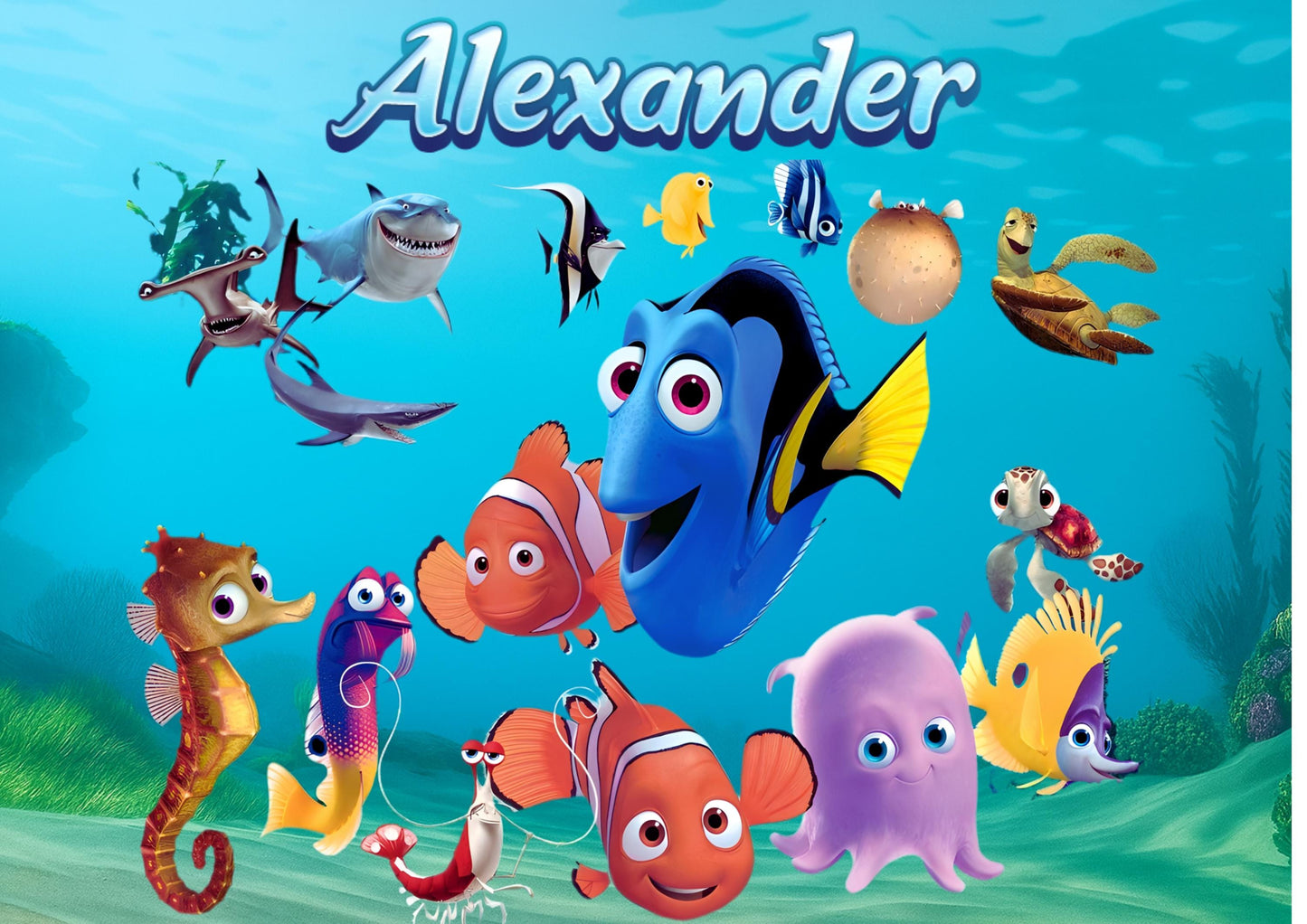 Personalised Placemat & Coaster Nemo Tableware – Custom Designs Available -