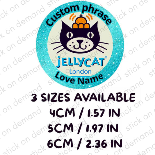 Personalised Custom Phrase Thank You Stickers – Jellycat  Party Favor / Jellycat Thank You Stickers / Jellycat  Party Favor Bag