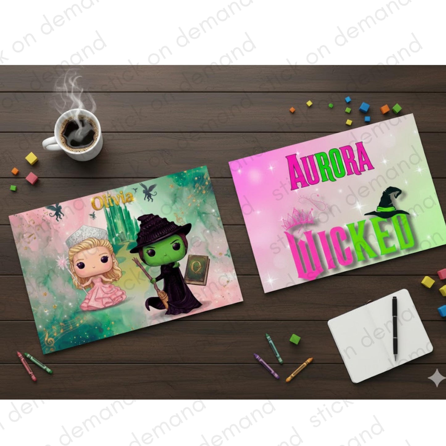 Personalised Wicked  Placemat & Coaster  - Tableware – Custom Designs Available -