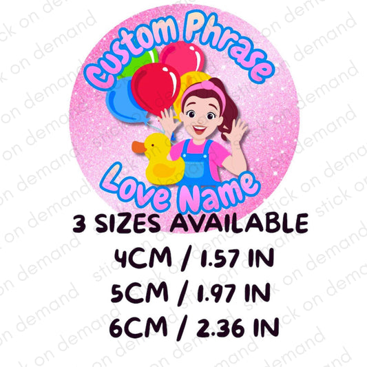 Personalised Custom Phrase Thank You Stickers – Rachel Party Favor / Rachel Thank You Stickers / Rachel  Party Favor Bag