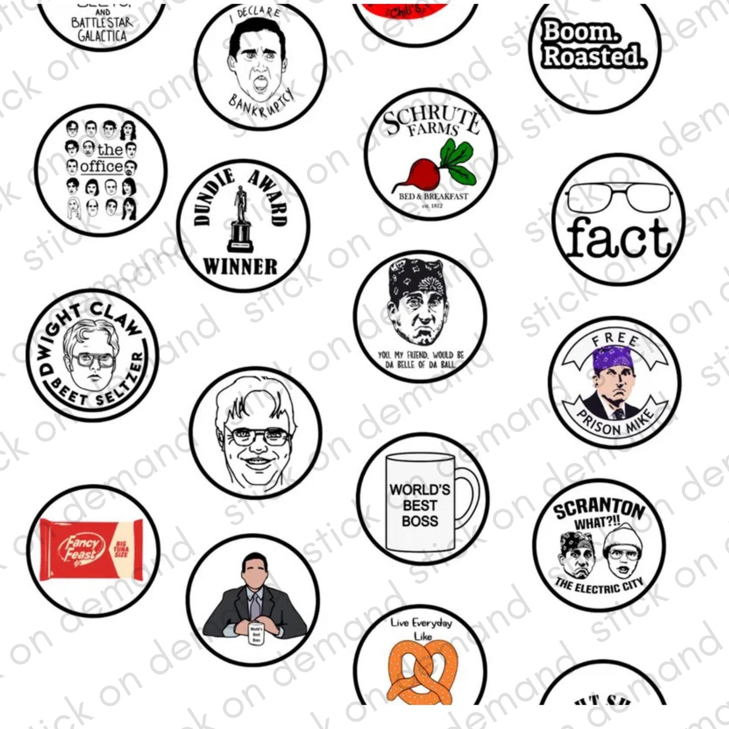 20 The Office Stickers
