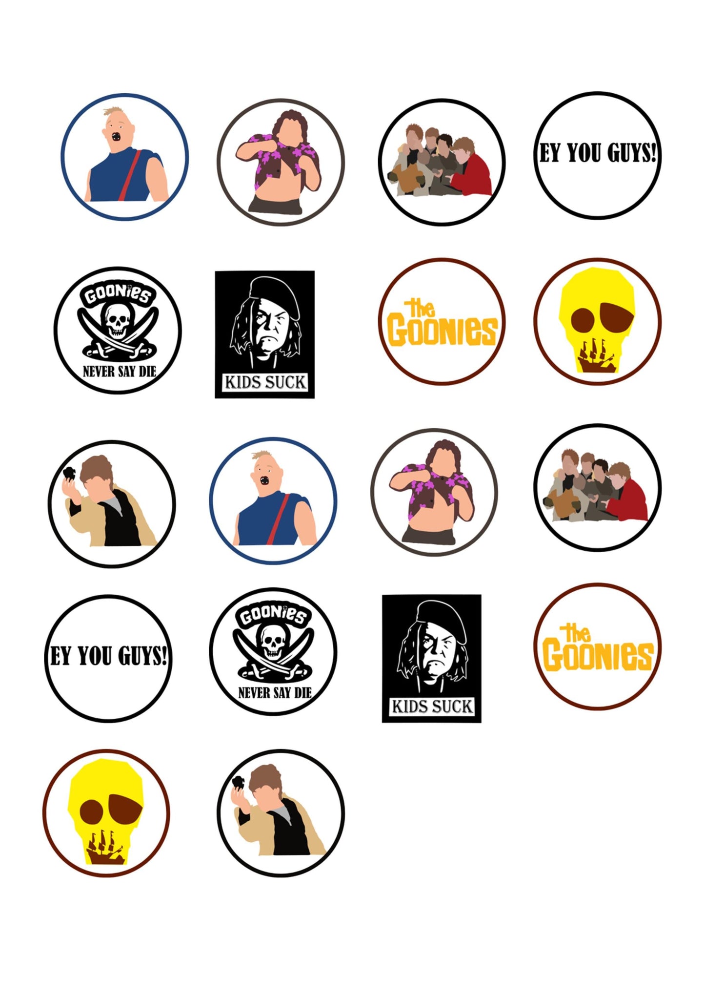 The Goonies Stickers