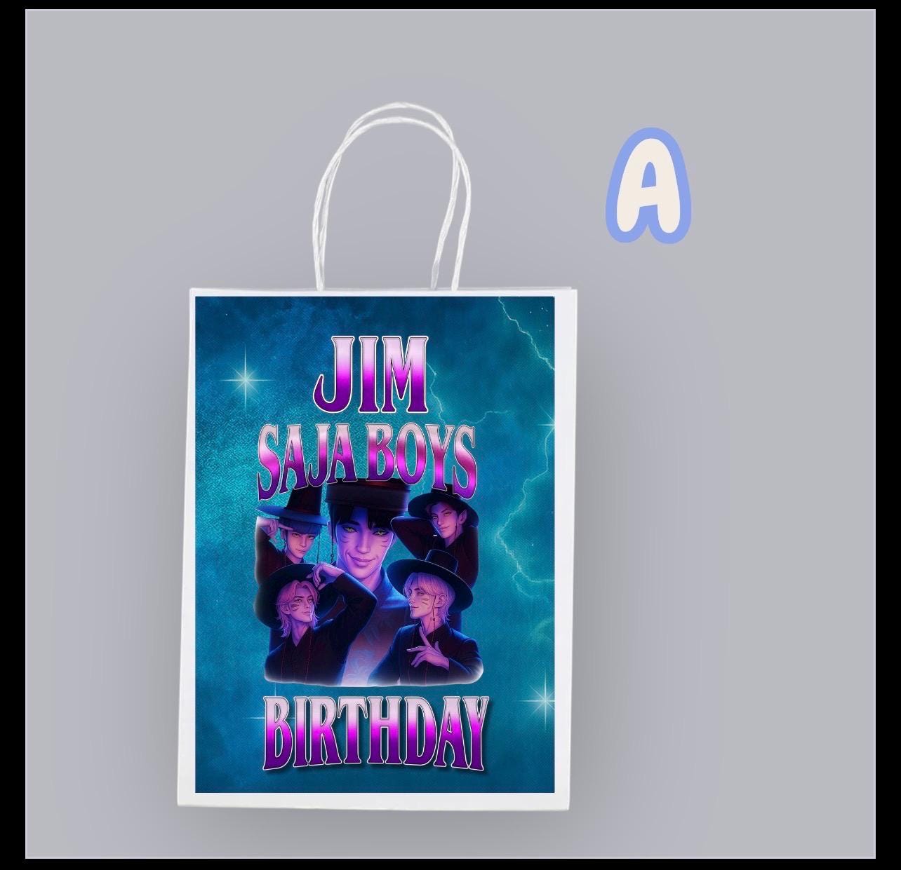 Personalised Small  Kpop  Party Favor Bag – Birthday Theme - Birthday Bag / Kpop  Party /  Favor Bags