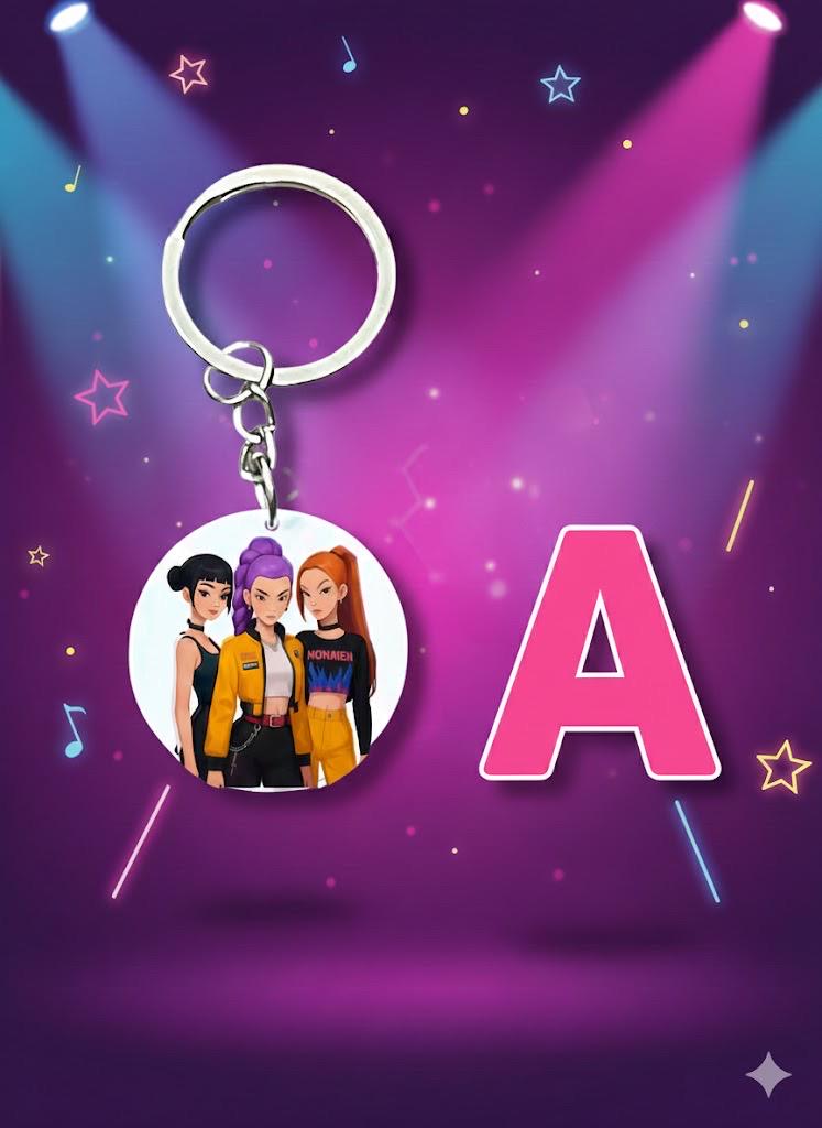 Kpop Hunters  Keychain Party Favor  — Cute Birthday Favour, Bulk Kids Party Gifts, Kpop hunters Party Favors