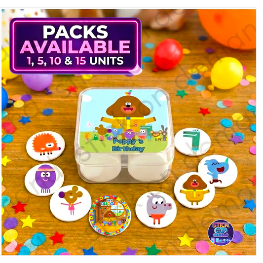 Personalised Duggee Memory Game | Kids Party Favors | Custom Birthday Gift Box | 14 Token Set | Educational Toy