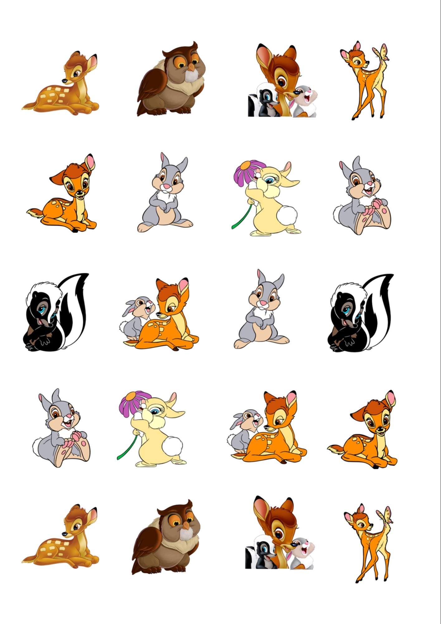 20 Bambi  Stickers