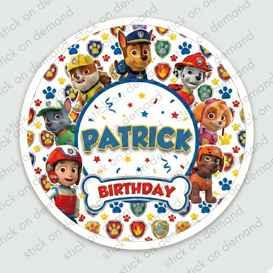 Personalised  Thank You Stickers – Cute Dogs Party Favor Labels -Thank You Stickers -