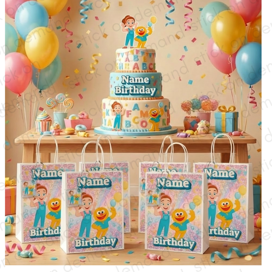 Personalised Small Rachel Party Favor Bag – Birthday Theme - Birthday Bag / Rachel  Party Favors Bag