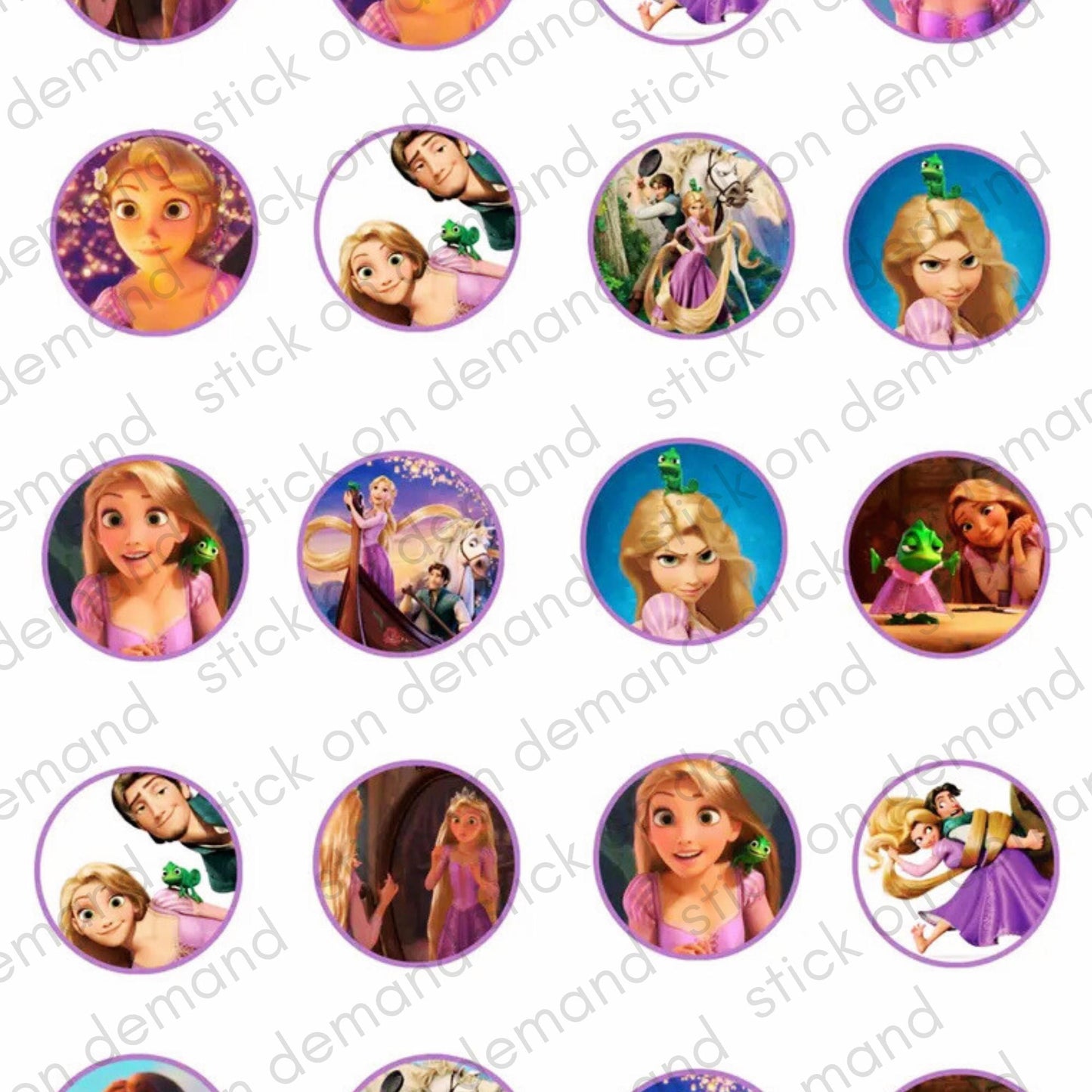 20 Rapunzel Stickers