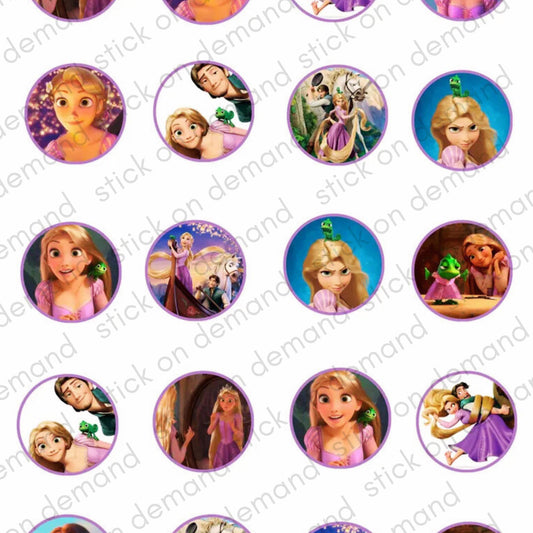 20 Rapunzel Stickers
