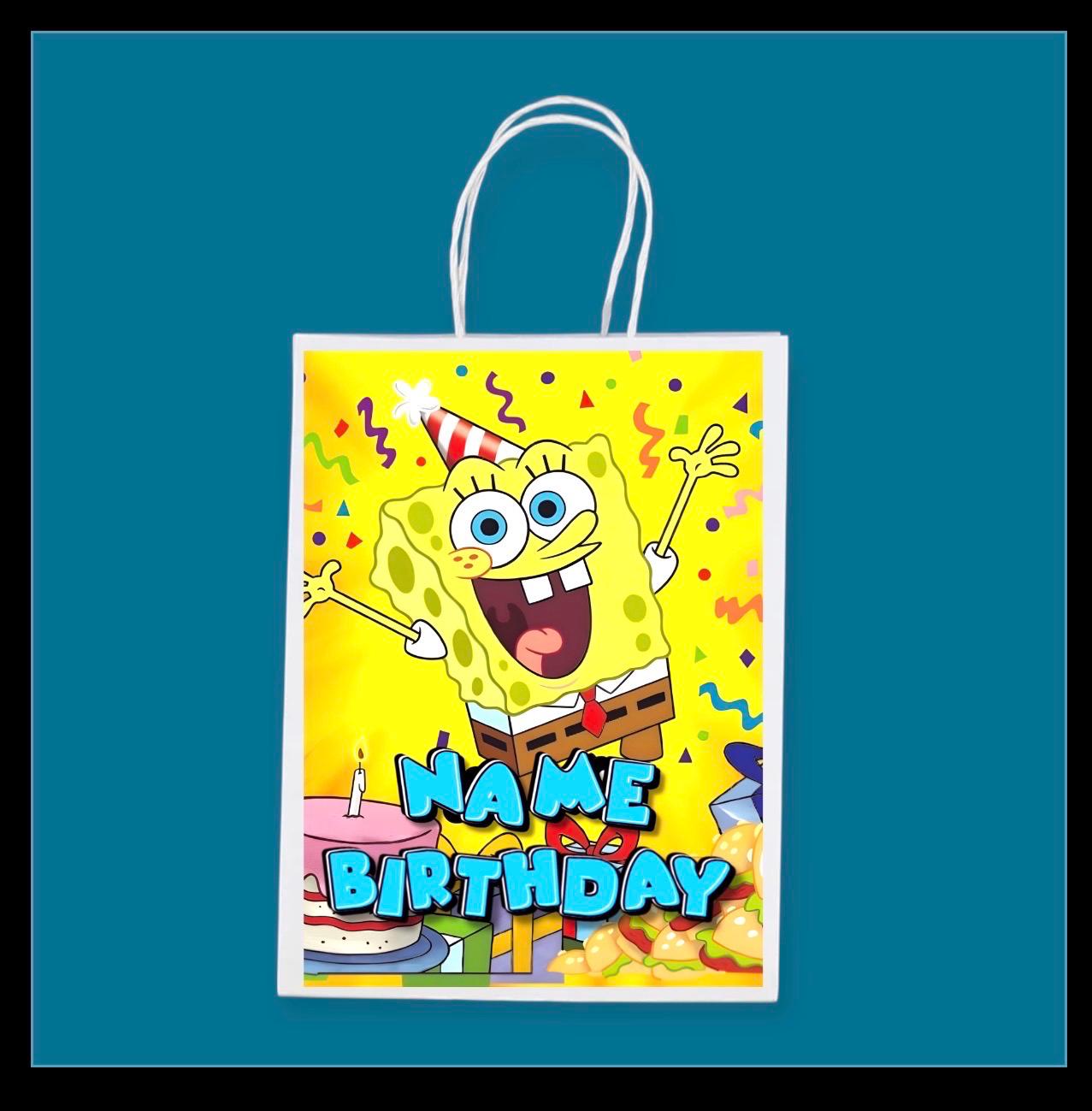 Personalised Small  Cartoon   Party Favor Bag – Birthday Theme - Birthday Bag / Cartoon  Party Favors Bag