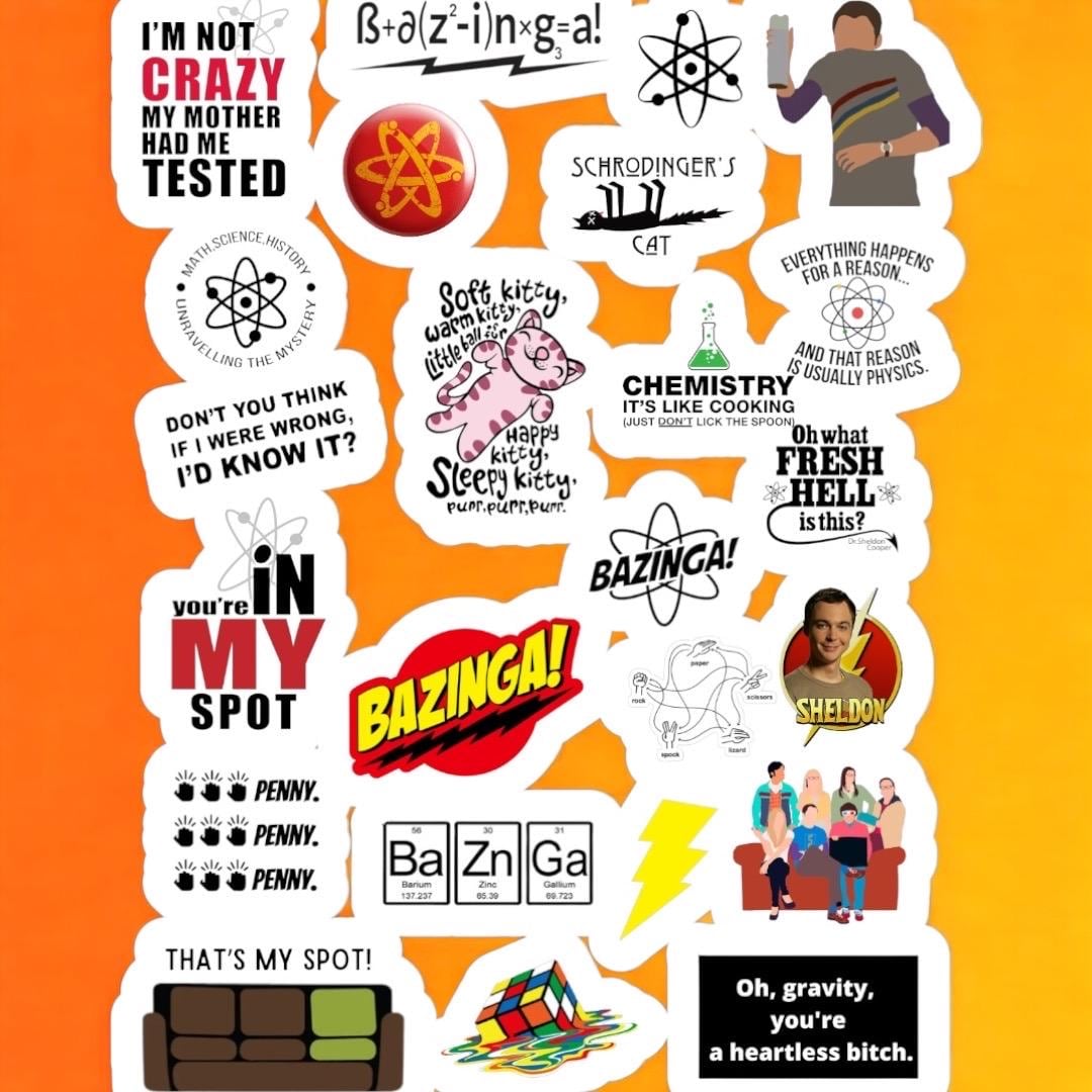 23 Big Bang Theory Stickers