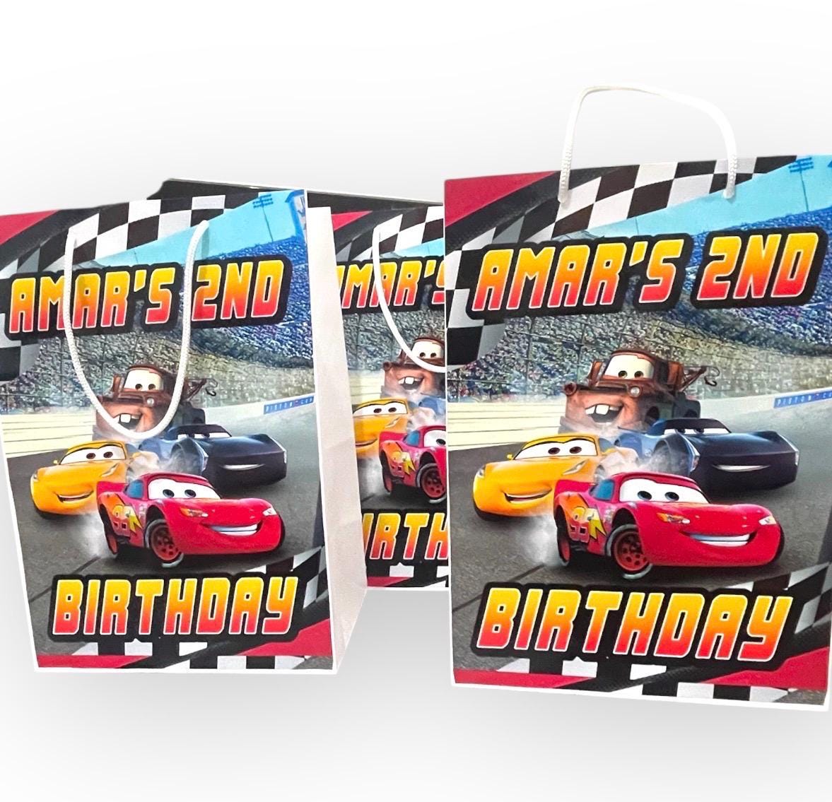 Personalised Small  Cars   Party Favor Bag – Birthday Theme - Birthday Bag / Cars  Party Favors Bag