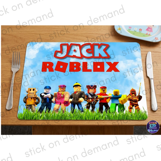 Personalised Roblox Placemat & Coaster  –