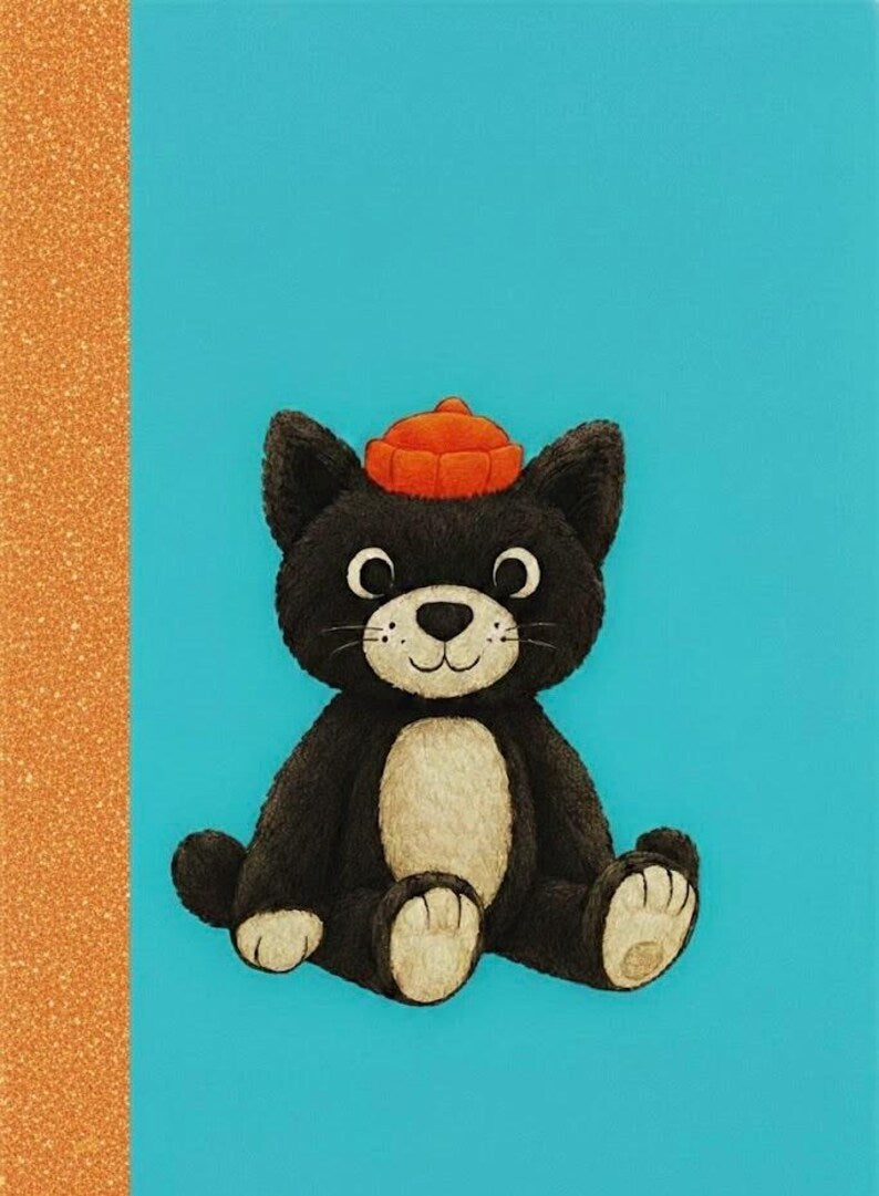 Glitter Jellycat Notebook - Party Favor / Mini note / Great for Party Favors and Gifts / Mini Note  / A5 Notepad