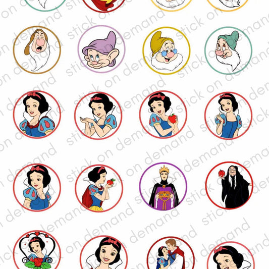 20 Snow White Stickers