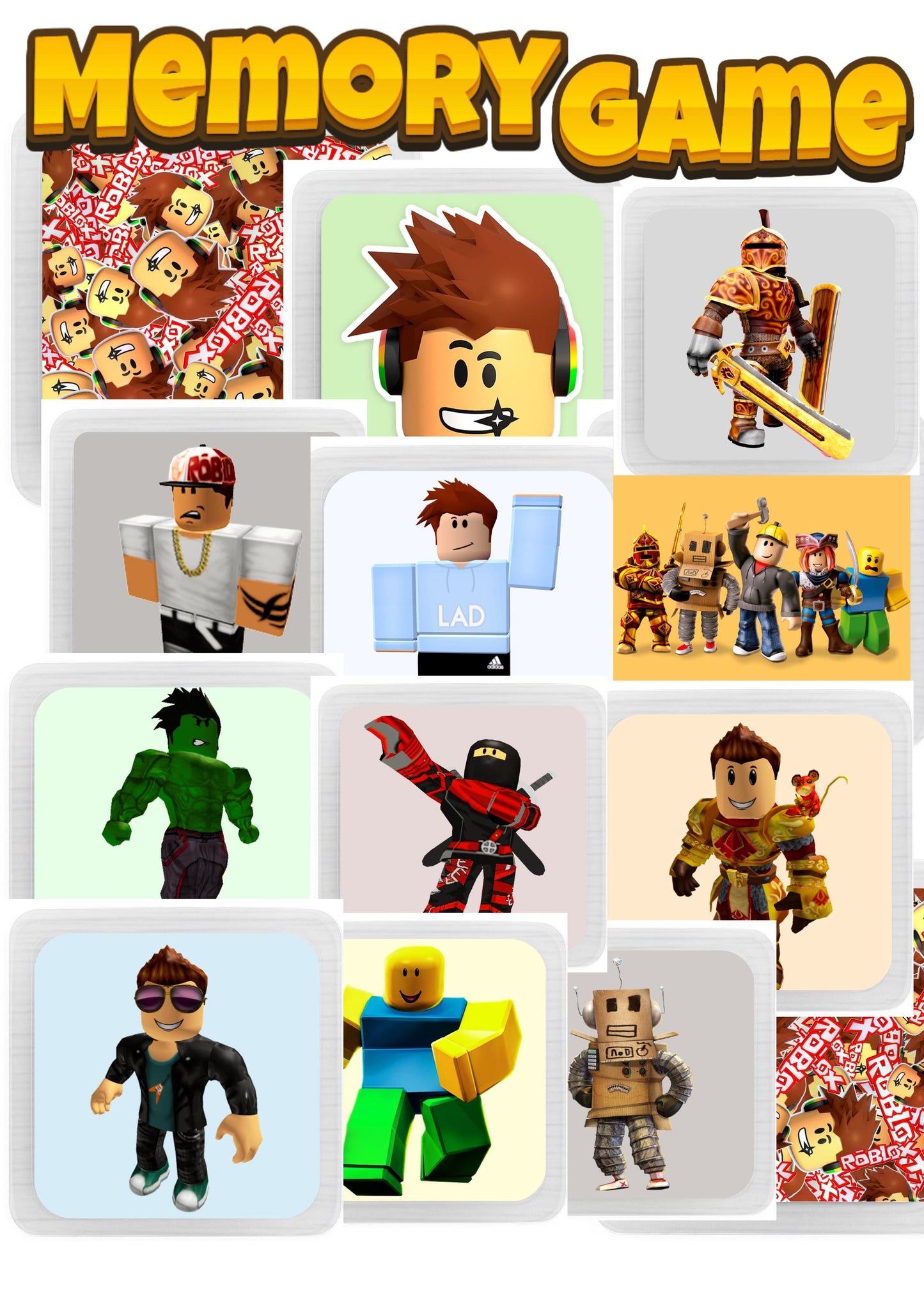 20 Roblox Stickers / Game Stickers