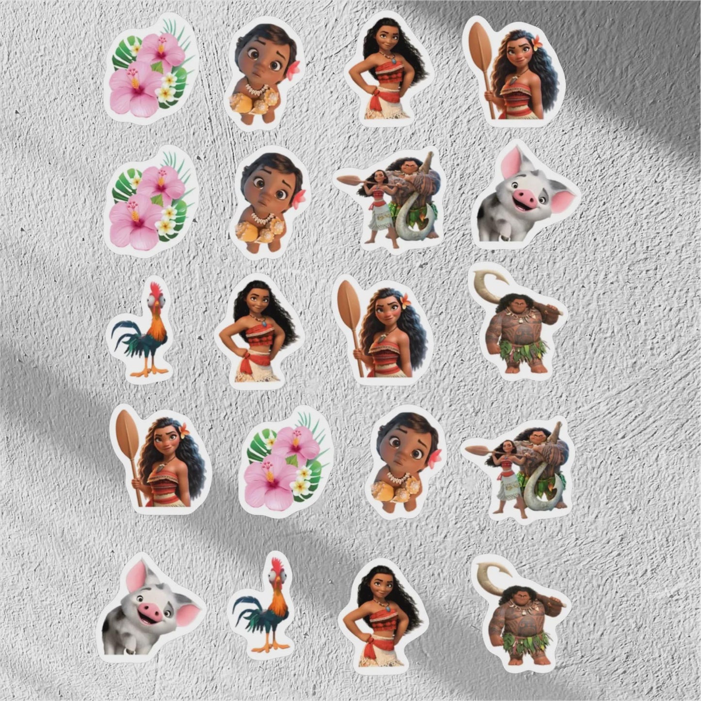 20 Moana Stickers