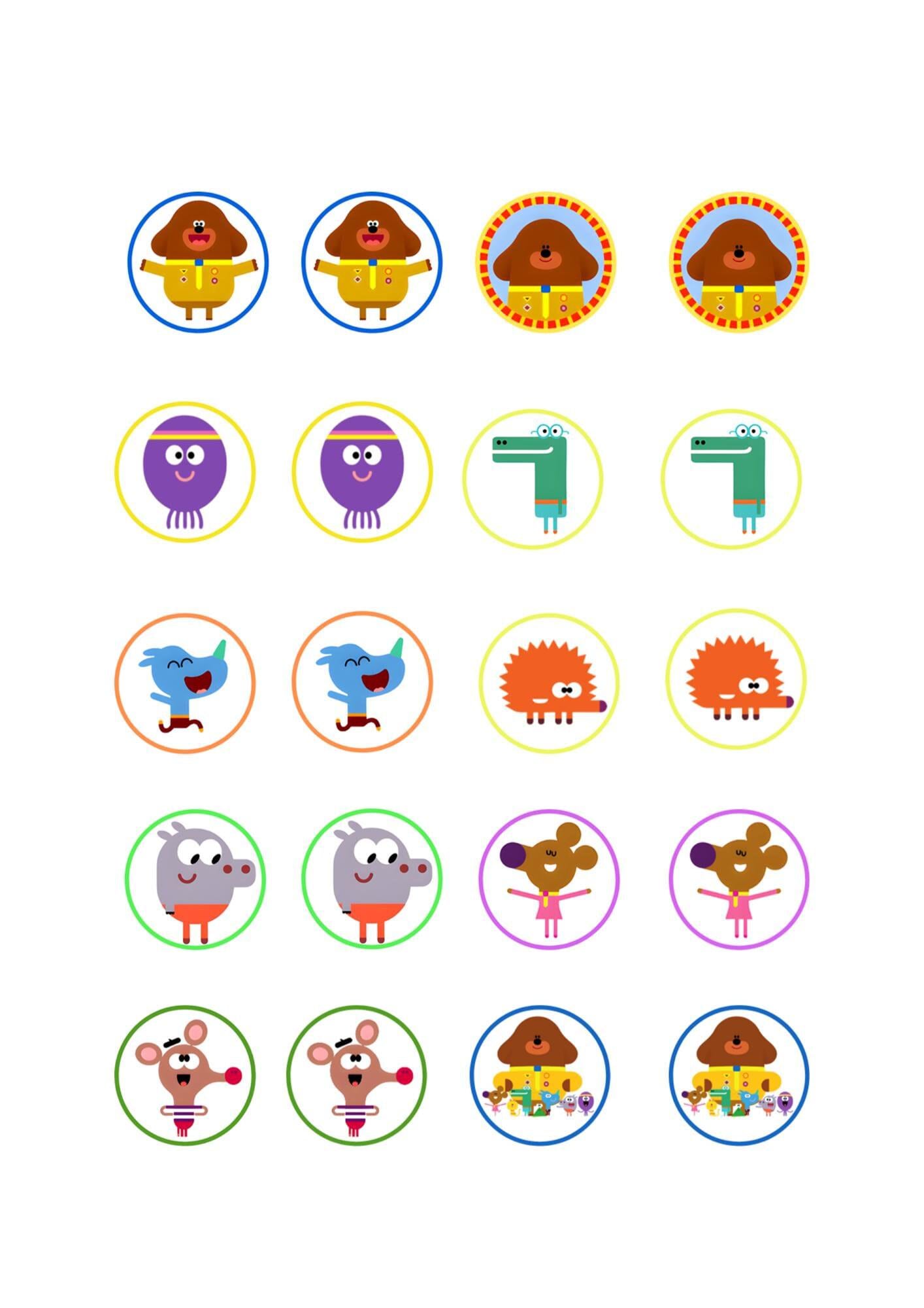 20 Duggee Stickers | Vinyl Waterproof, Party Favors , Party Kit