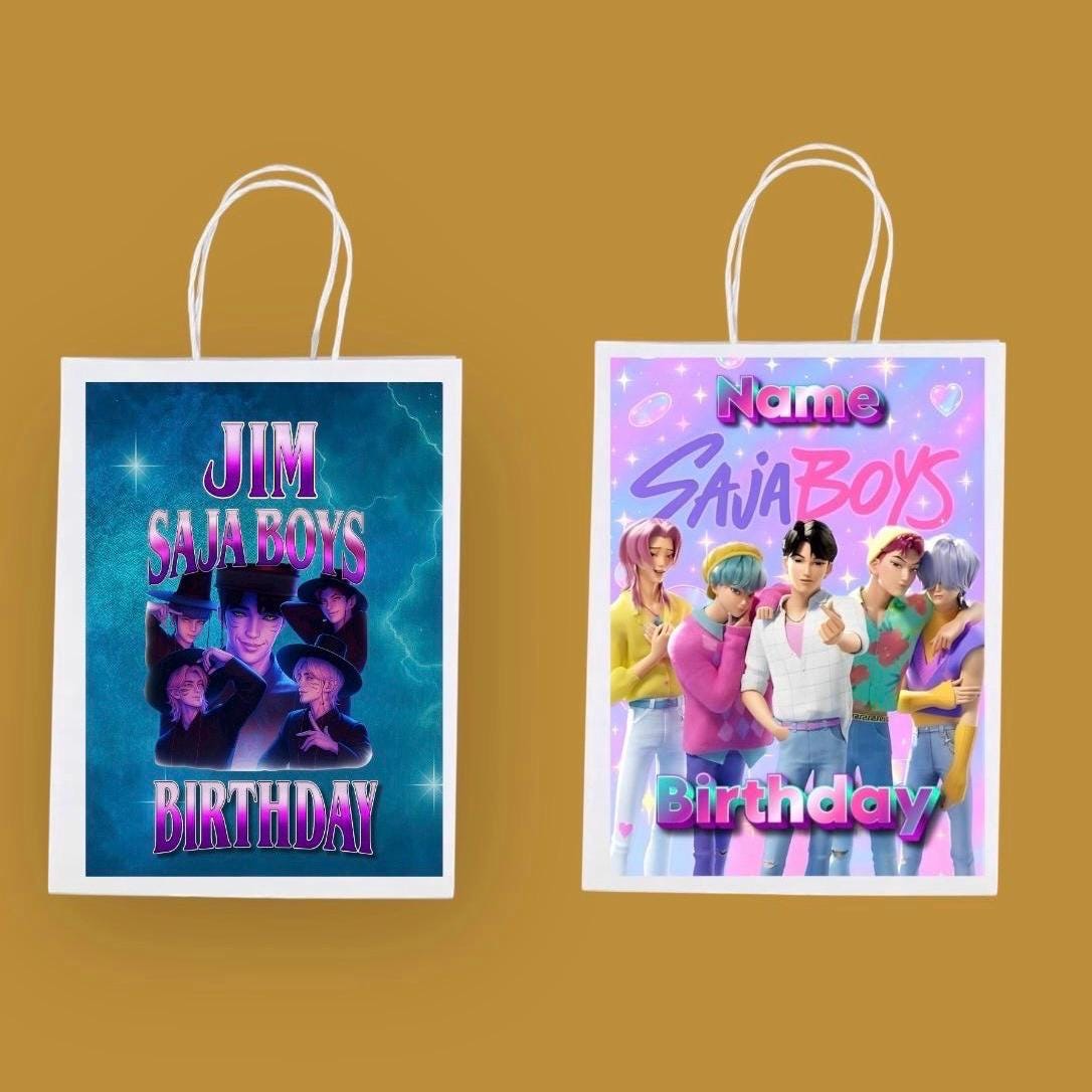 Personalised Small  Kpop  Party Favor Bag – Birthday Theme - Birthday Bag / Kpop  Party /  Favor Bags