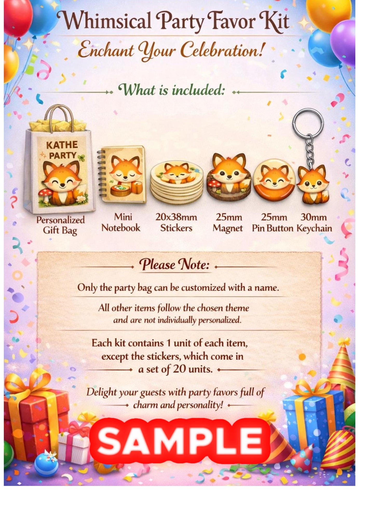 Personalised Small  Mickey Safari  Party Favor Bag – Birthday Theme - Birthday Bag / Mickey Safari  Party Favors Bag