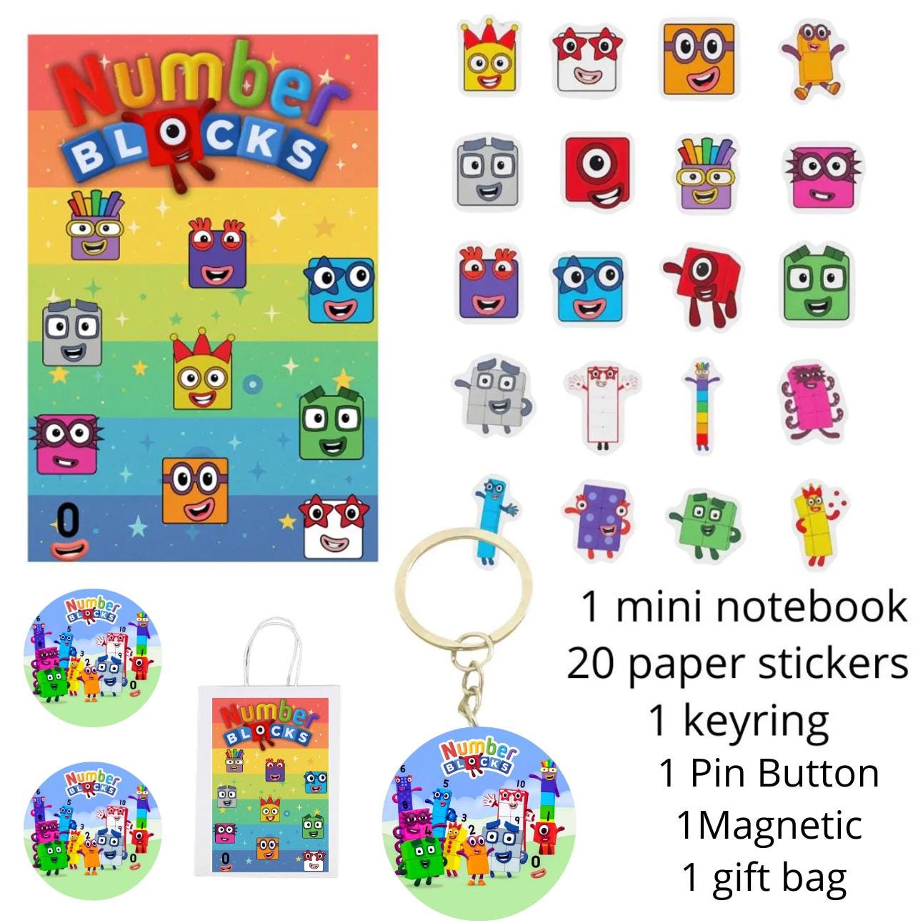 Numbers Notebook - Party Favor / A5 Lined Note
