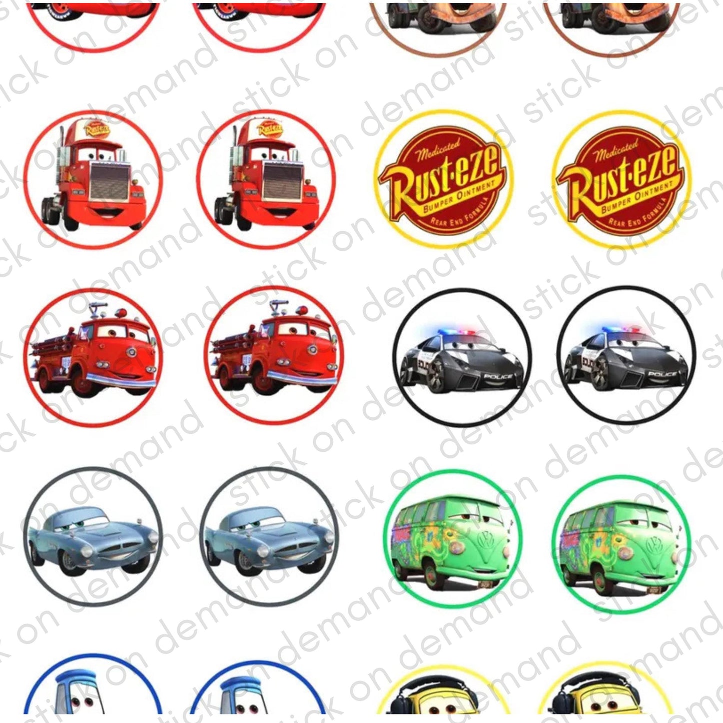 20 Cars  Stickers