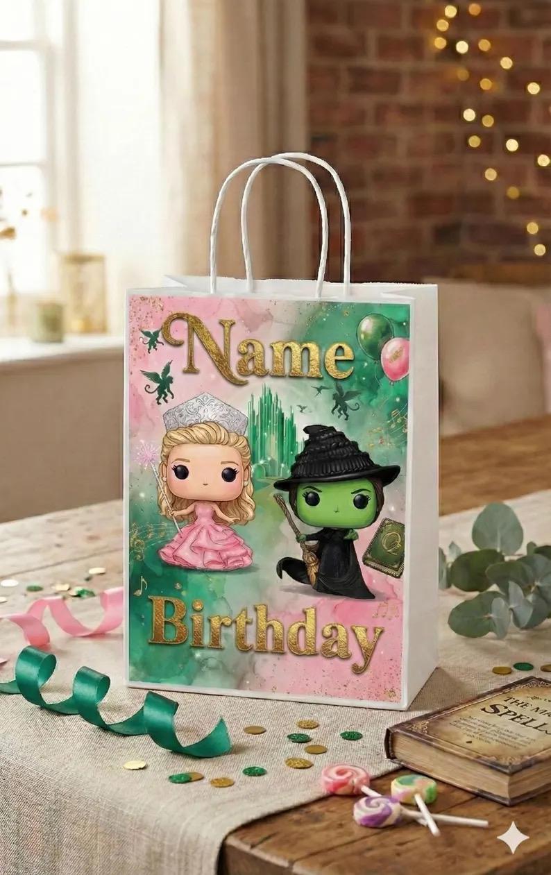 Wicked Keychain Party Favor  — Cute Birthday Favour, Bulk Kids Party Gifts,   Wicked Party - Party Favor - Wicked