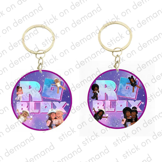 Roblox Girls Keychain – Birthday Party Favor, Goodie Bag Gift