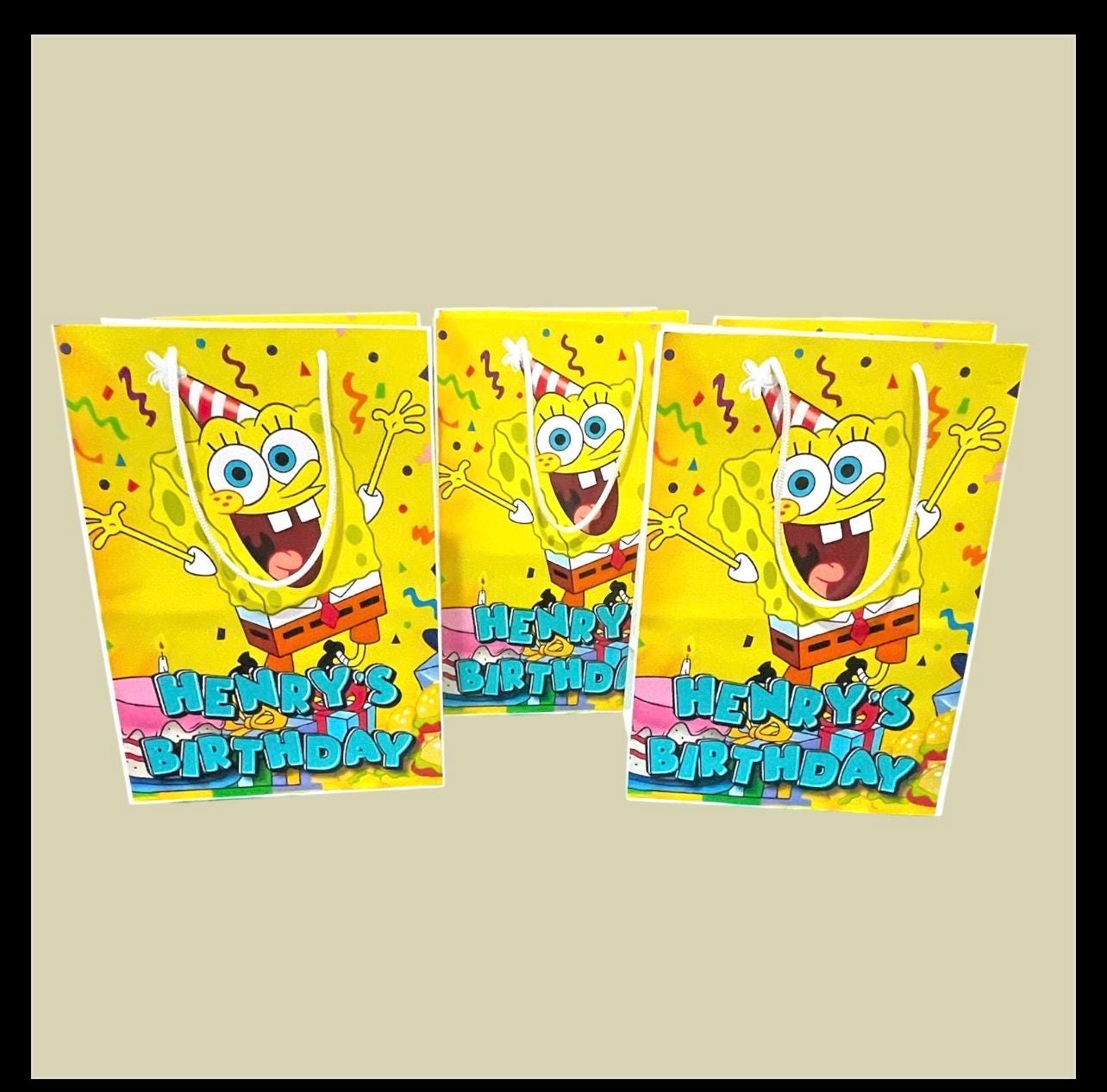Personalised Small  Cartoon   Party Favor Bag – Birthday Theme - Birthday Bag / Cartoon  Party Favors Bag