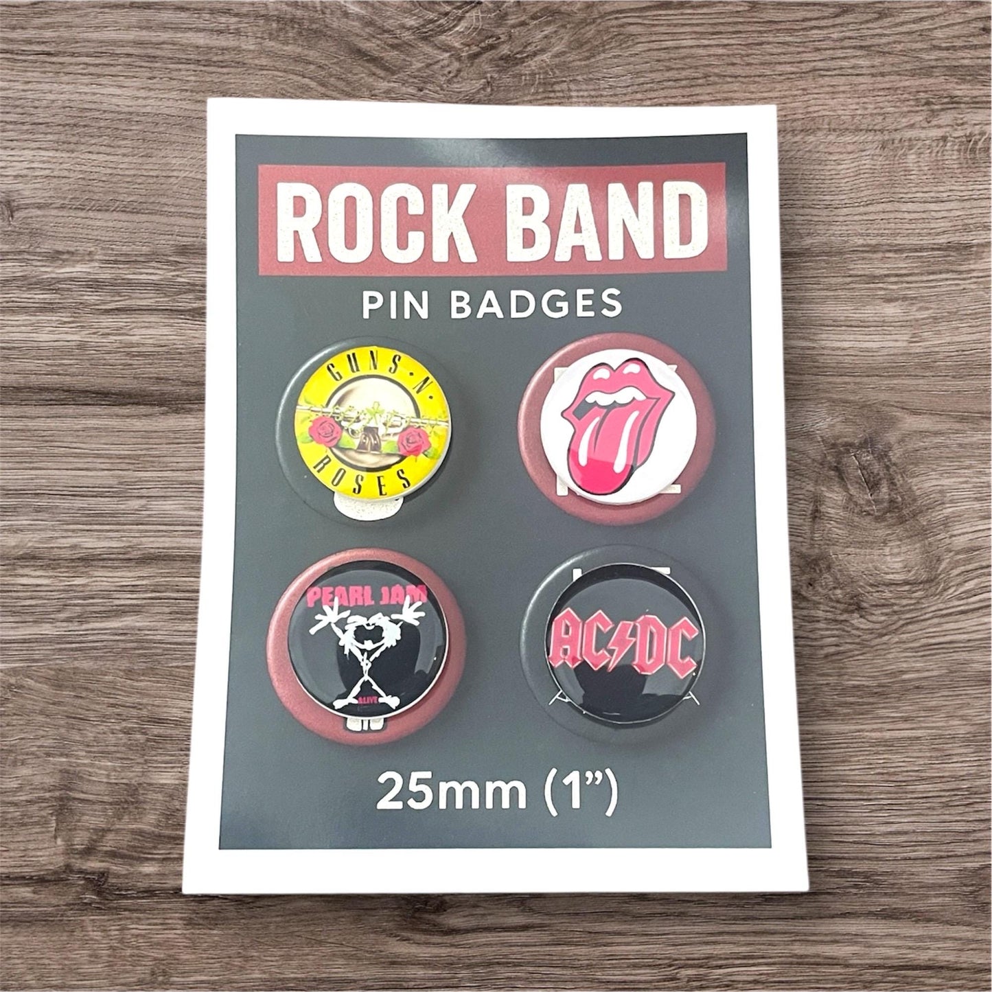 Rock Band  Pin / Shoe Charm / Keyring / Magnet